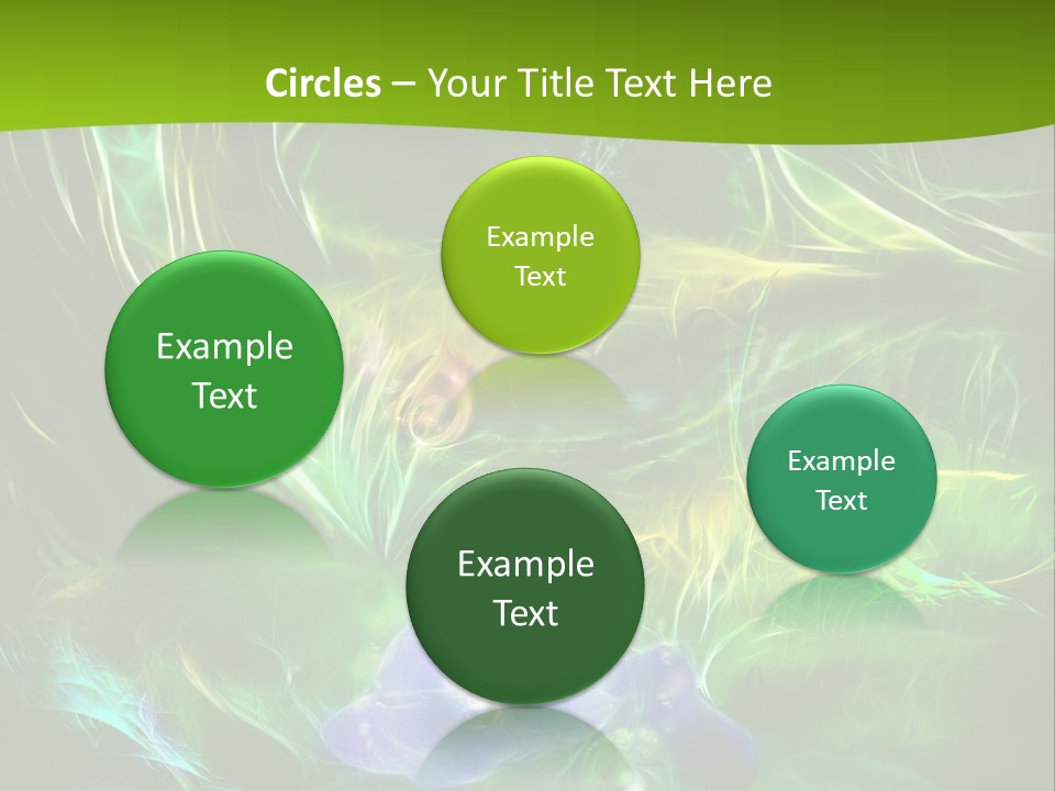 A Green And Blue Flower Powerpoint Presentation PowerPoint Template