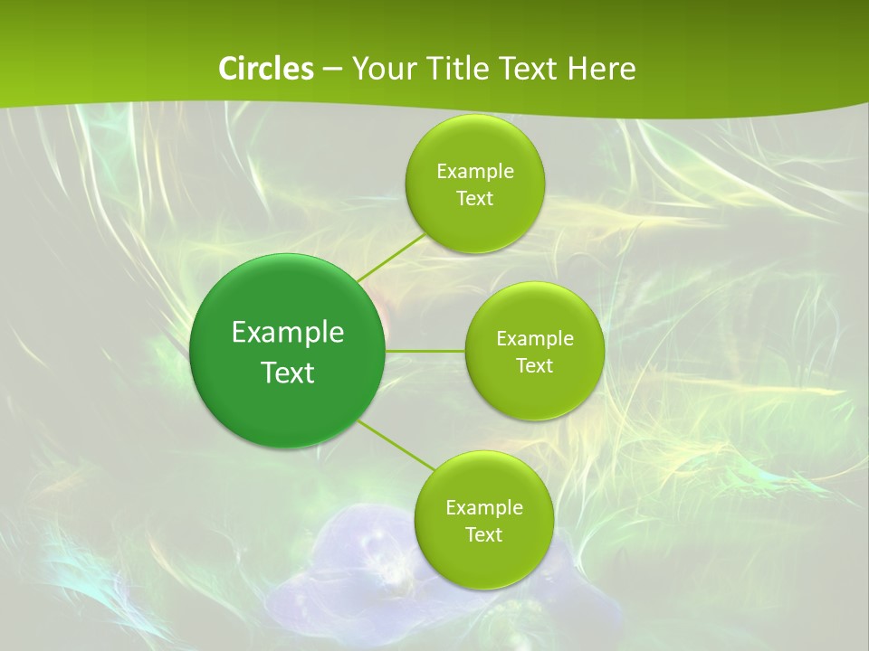 A Green And Blue Flower Powerpoint Presentation PowerPoint Template