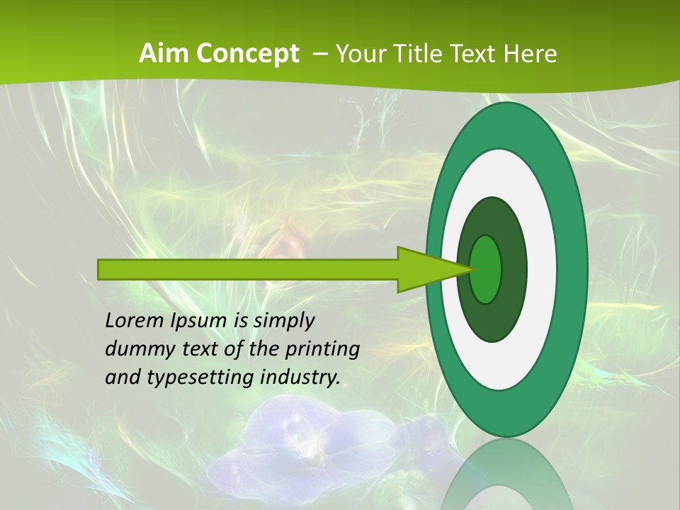 A Green And Blue Flower Powerpoint Presentation PowerPoint Template
