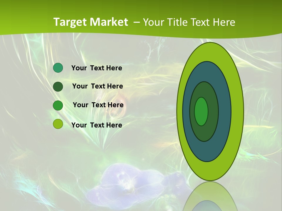 A Green And Blue Flower Powerpoint Presentation PowerPoint Template