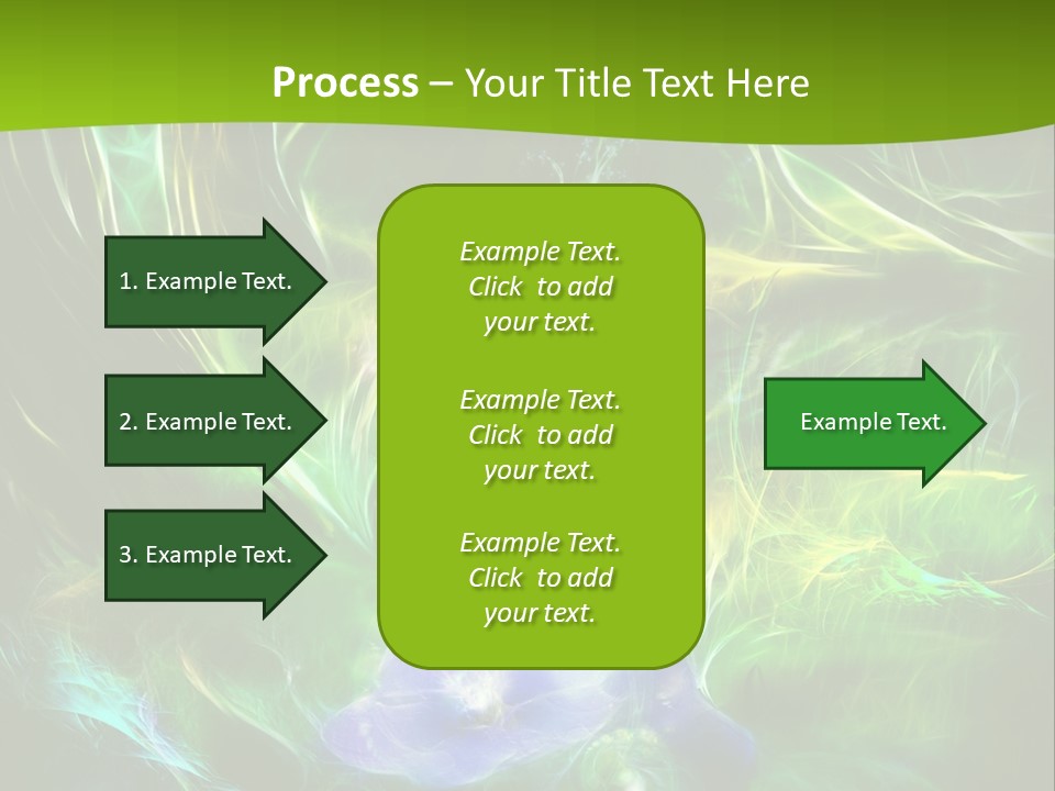 A Green And Blue Flower Powerpoint Presentation PowerPoint Template