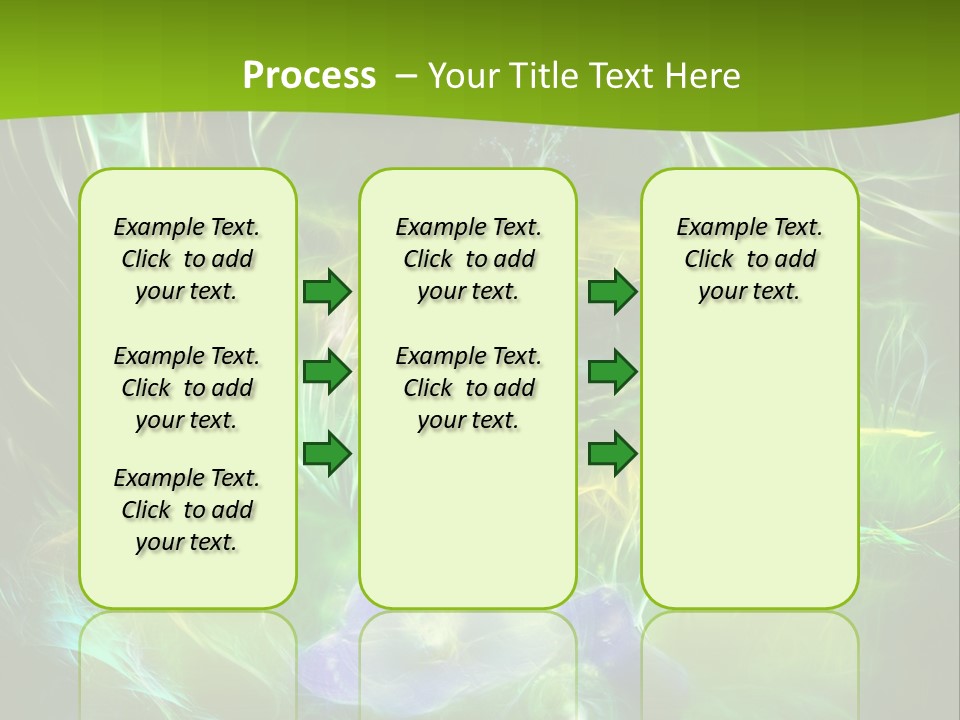 A Green And Blue Flower Powerpoint Presentation PowerPoint Template