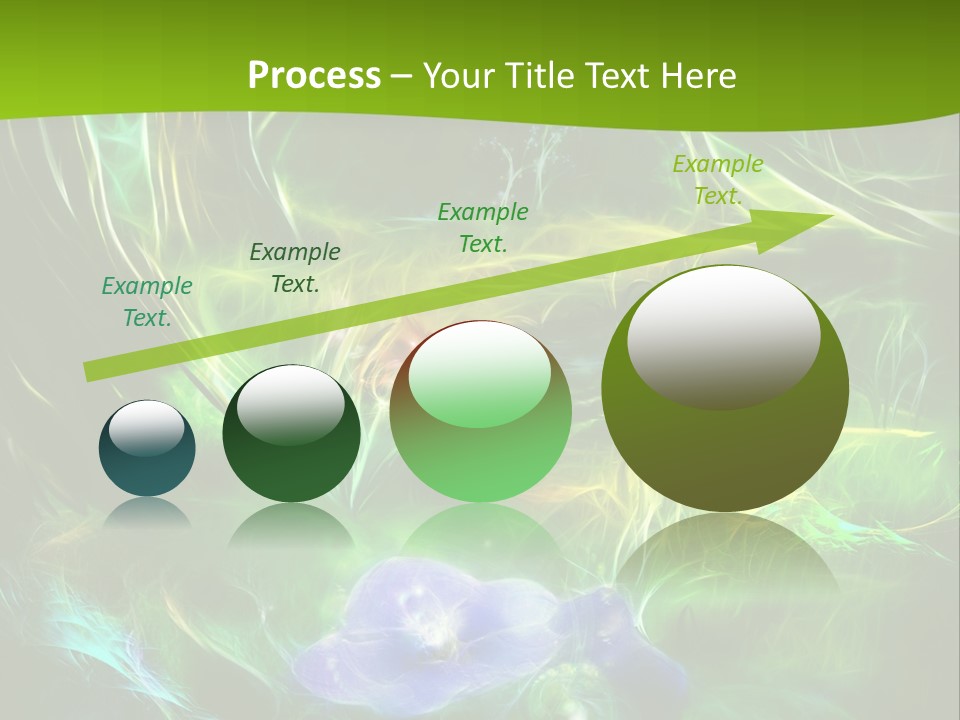 A Green And Blue Flower Powerpoint Presentation PowerPoint Template