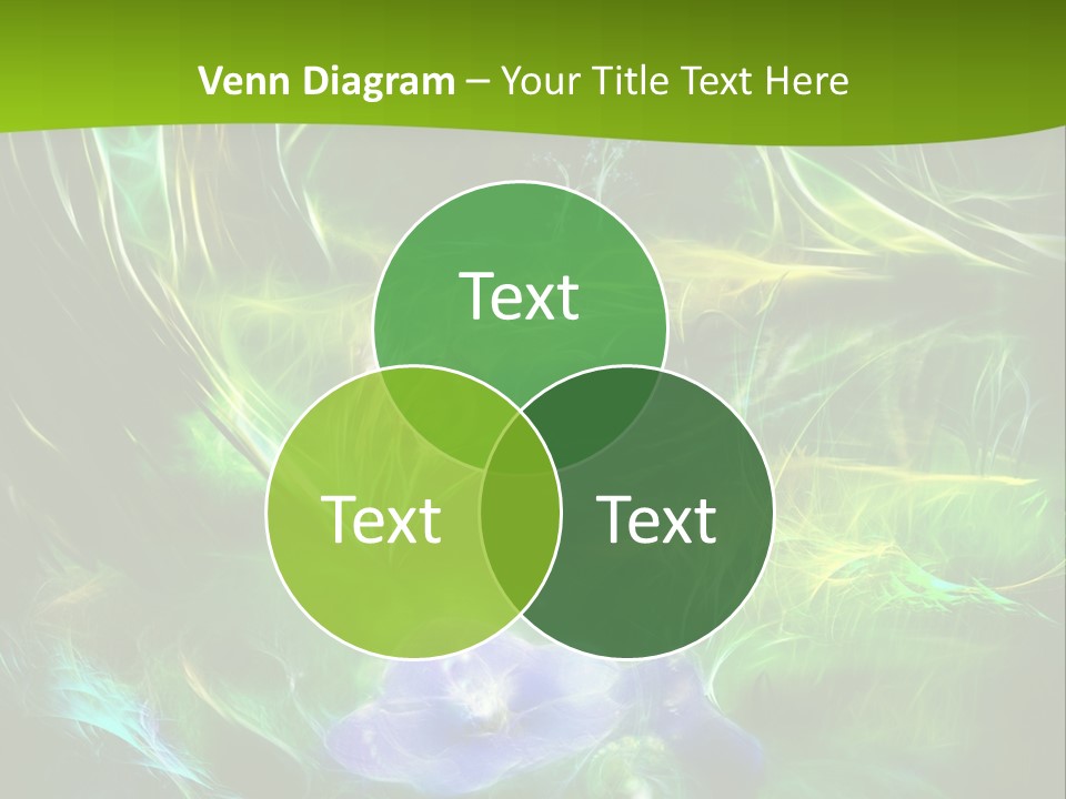 A Green And Blue Flower Powerpoint Presentation PowerPoint Template