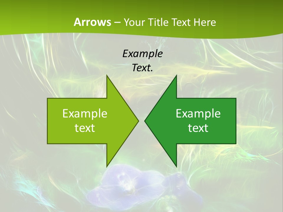 A Green And Blue Flower Powerpoint Presentation PowerPoint Template