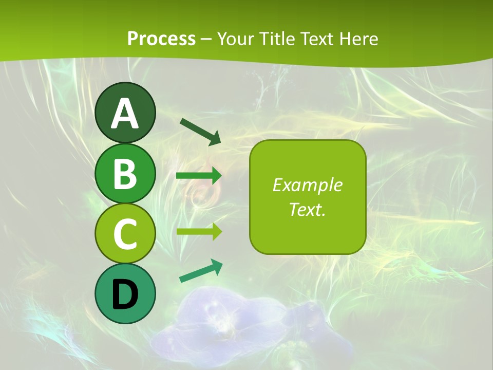 A Green And Blue Flower Powerpoint Presentation PowerPoint Template