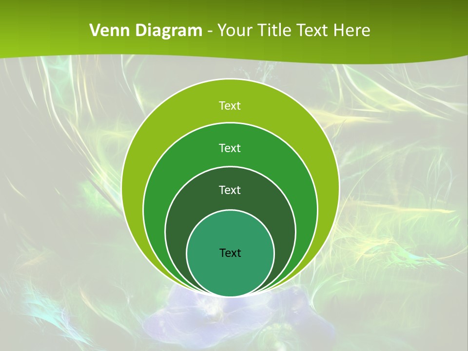 A Green And Blue Flower Powerpoint Presentation PowerPoint Template