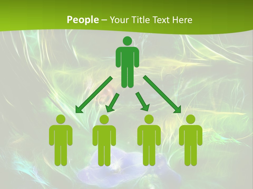 A Green And Blue Flower Powerpoint Presentation PowerPoint Template