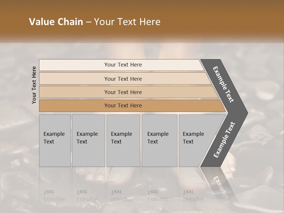 A Woman's Bare Feet On Rocks With A Name Plate PowerPoint Template