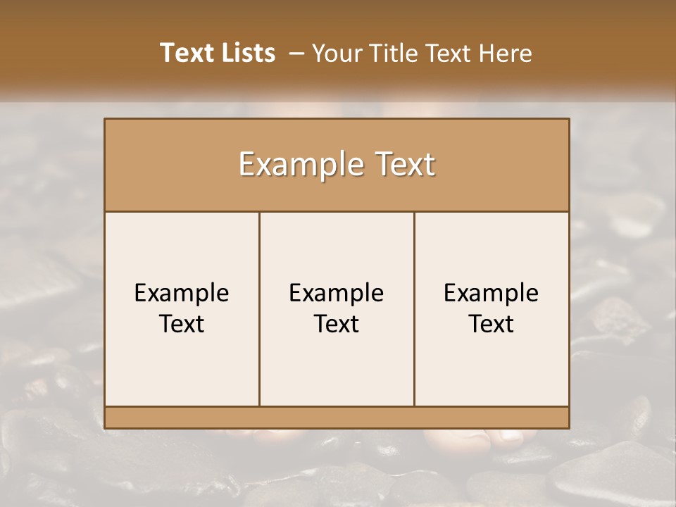 A Woman's Bare Feet On Rocks With A Name Plate PowerPoint Template