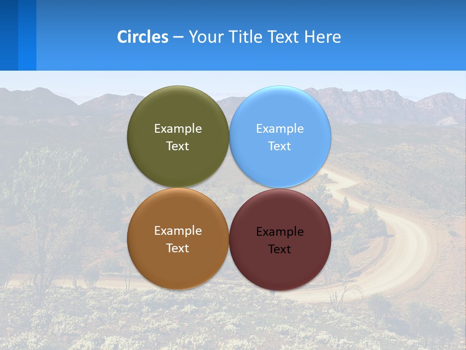 A Dirt Road In The Middle Of A Mountain Range PowerPoint Template