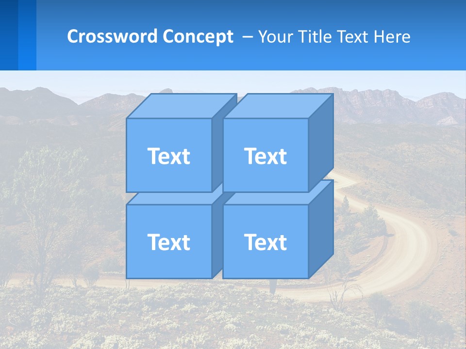 A Dirt Road In The Middle Of A Mountain Range PowerPoint Template