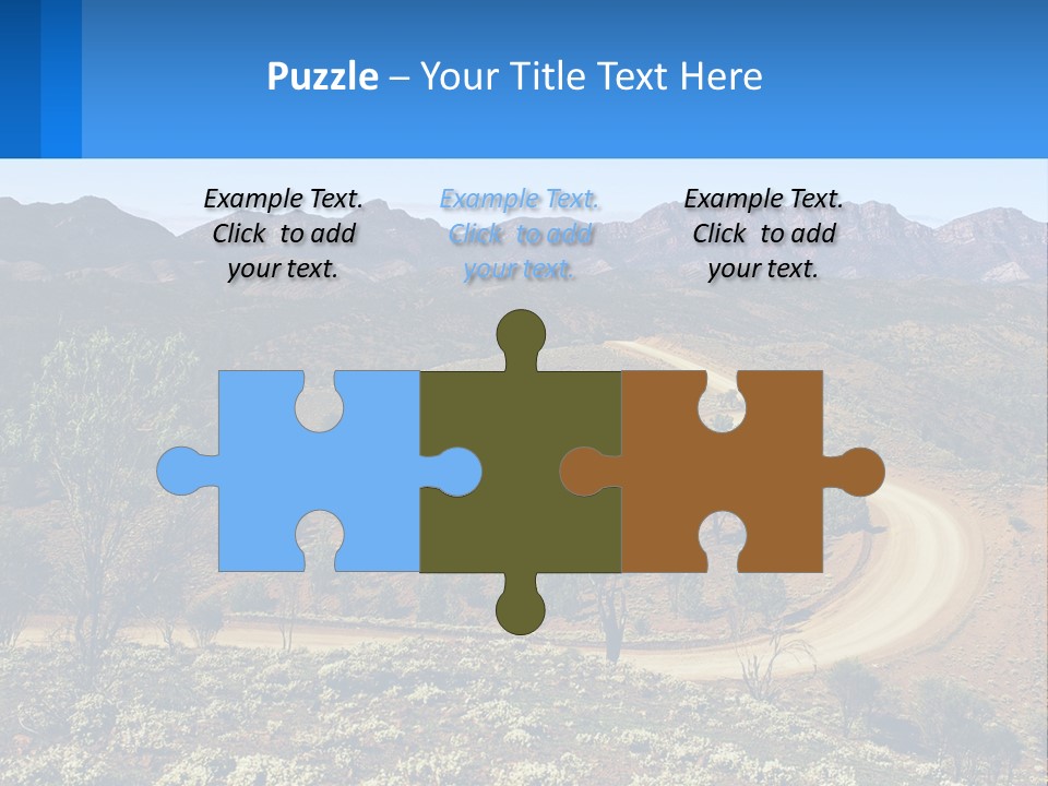 A Dirt Road In The Middle Of A Mountain Range PowerPoint Template