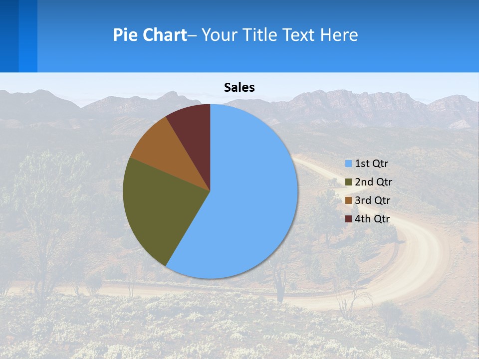 A Dirt Road In The Middle Of A Mountain Range PowerPoint Template