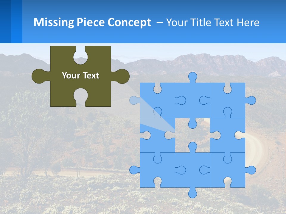 A Dirt Road In The Middle Of A Mountain Range PowerPoint Template