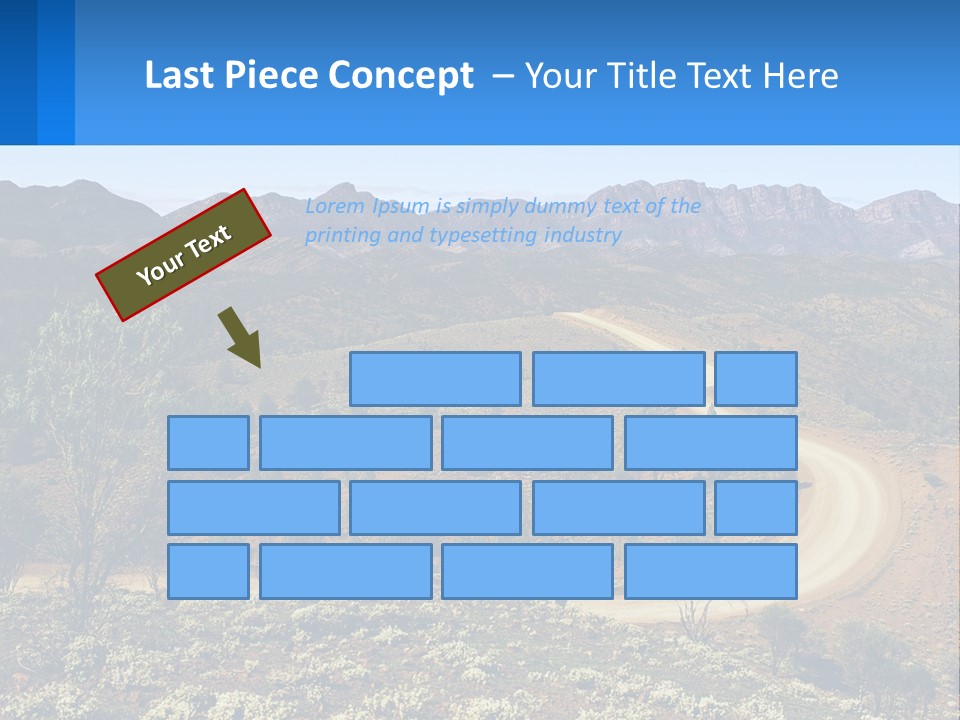 A Dirt Road In The Middle Of A Mountain Range PowerPoint Template