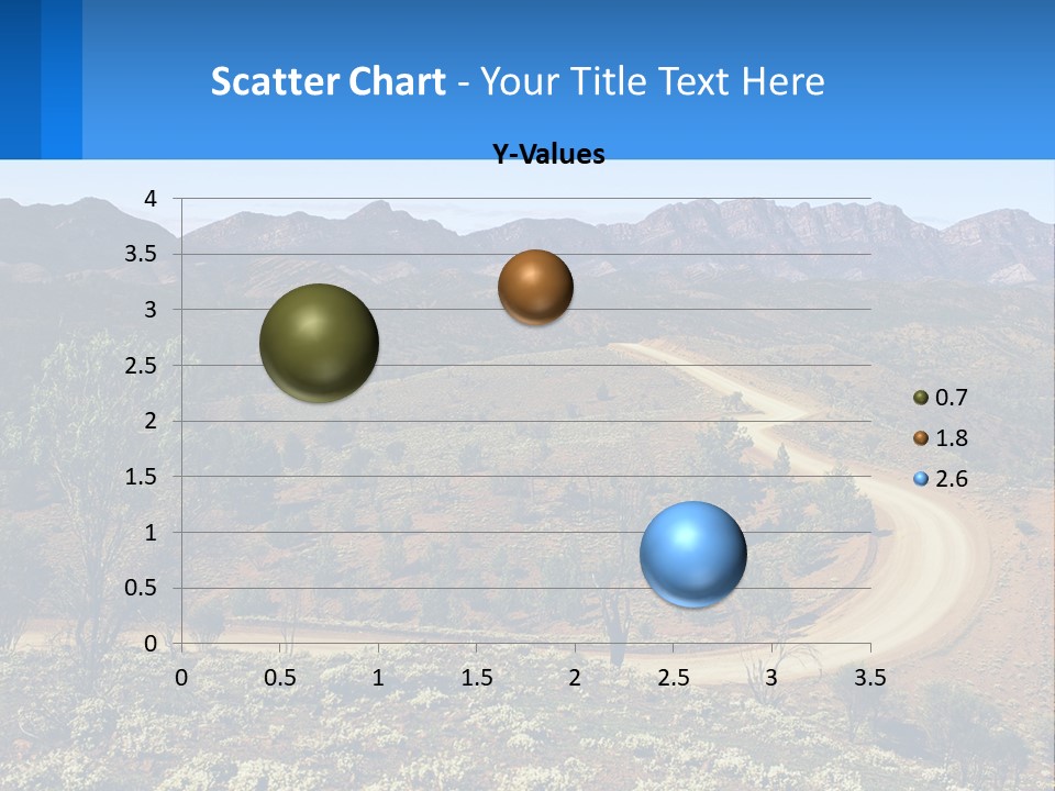 A Dirt Road In The Middle Of A Mountain Range PowerPoint Template