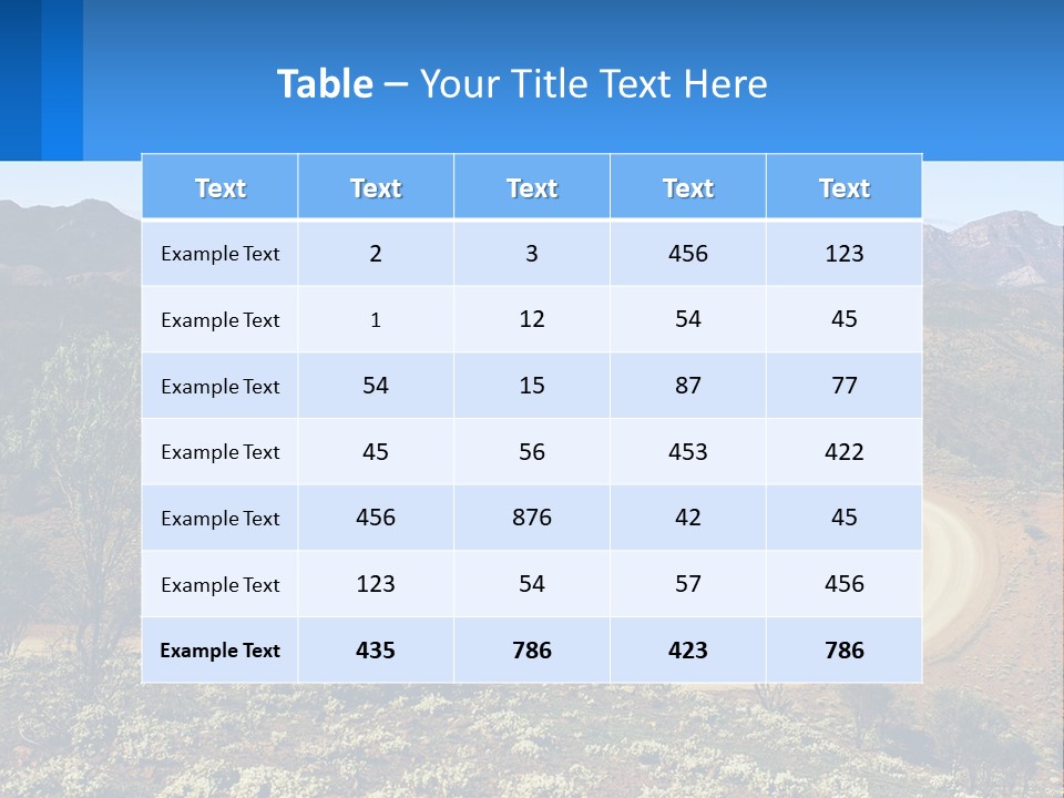 A Dirt Road In The Middle Of A Mountain Range PowerPoint Template