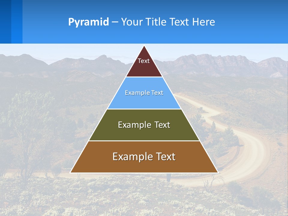 A Dirt Road In The Middle Of A Mountain Range PowerPoint Template