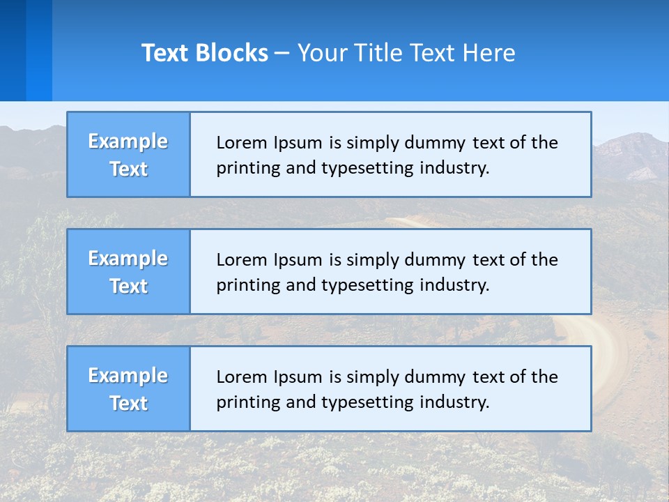 A Dirt Road In The Middle Of A Mountain Range PowerPoint Template