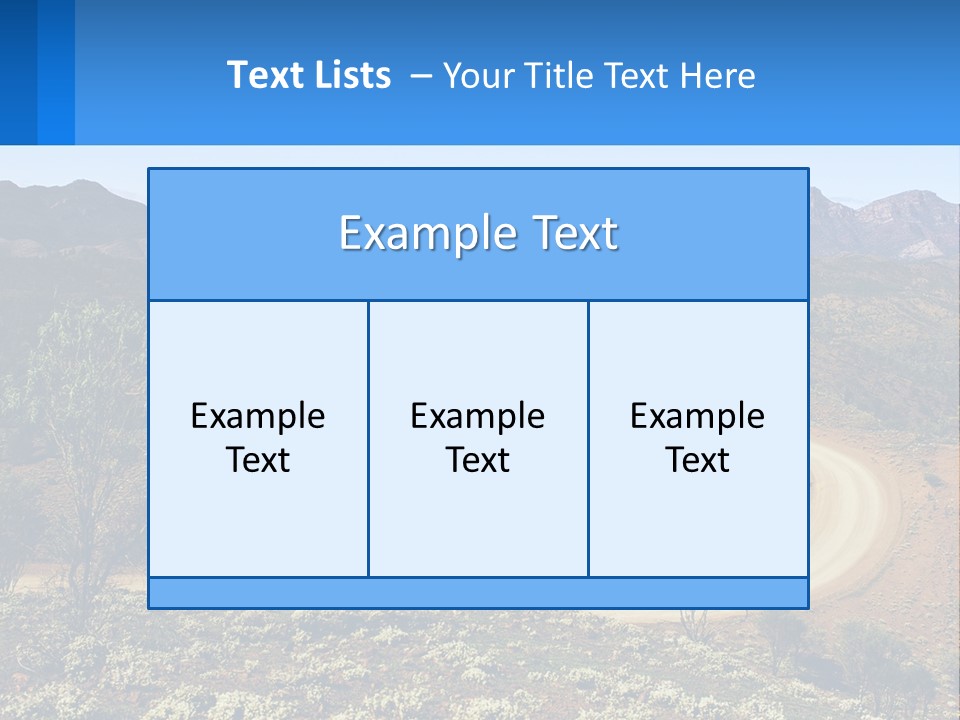 A Dirt Road In The Middle Of A Mountain Range PowerPoint Template
