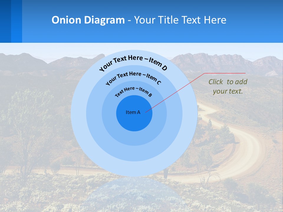 A Dirt Road In The Middle Of A Mountain Range PowerPoint Template