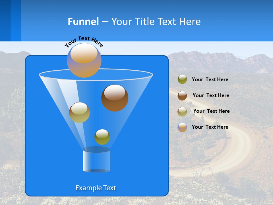 A Dirt Road In The Middle Of A Mountain Range PowerPoint Template