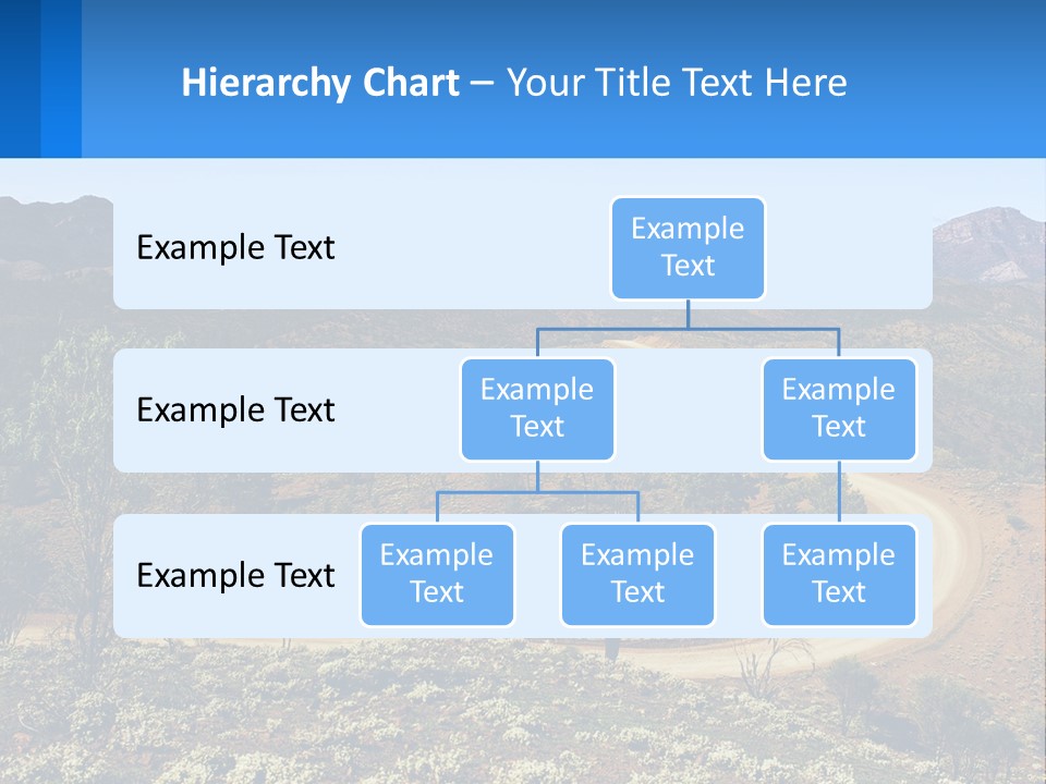 A Dirt Road In The Middle Of A Mountain Range PowerPoint Template