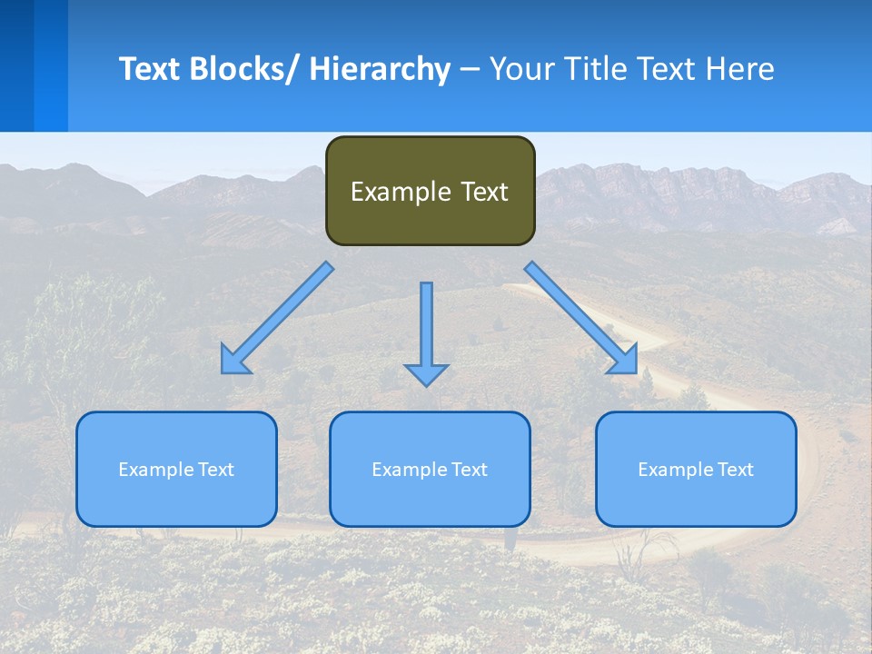 A Dirt Road In The Middle Of A Mountain Range PowerPoint Template