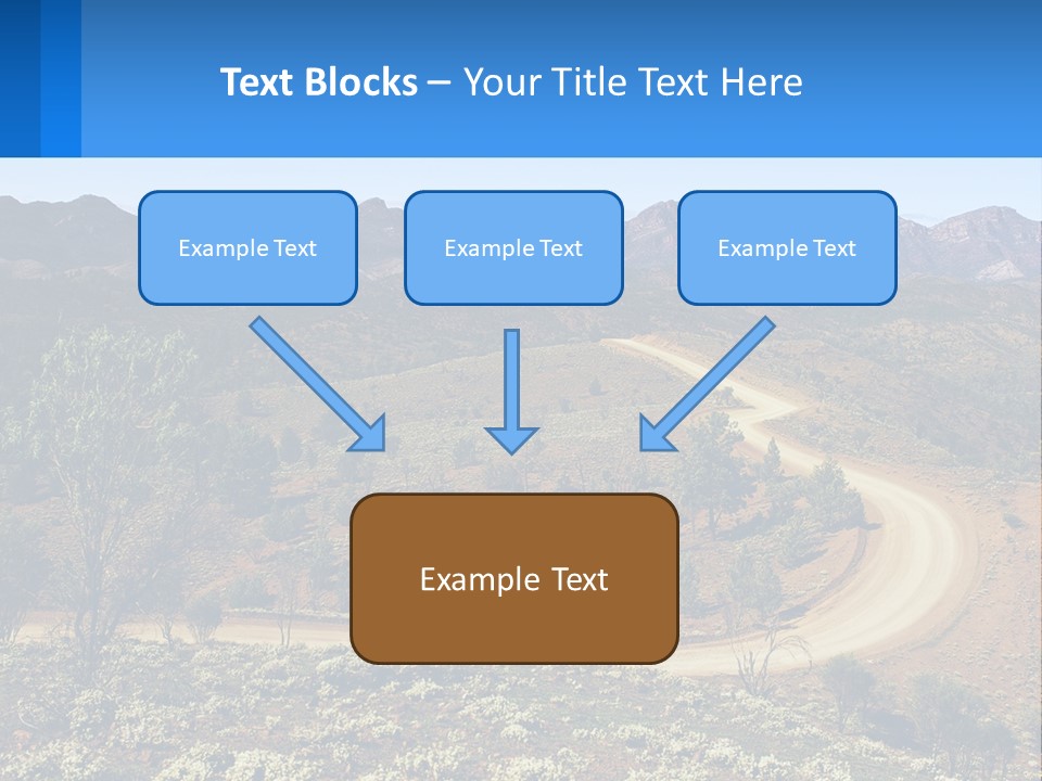 A Dirt Road In The Middle Of A Mountain Range PowerPoint Template