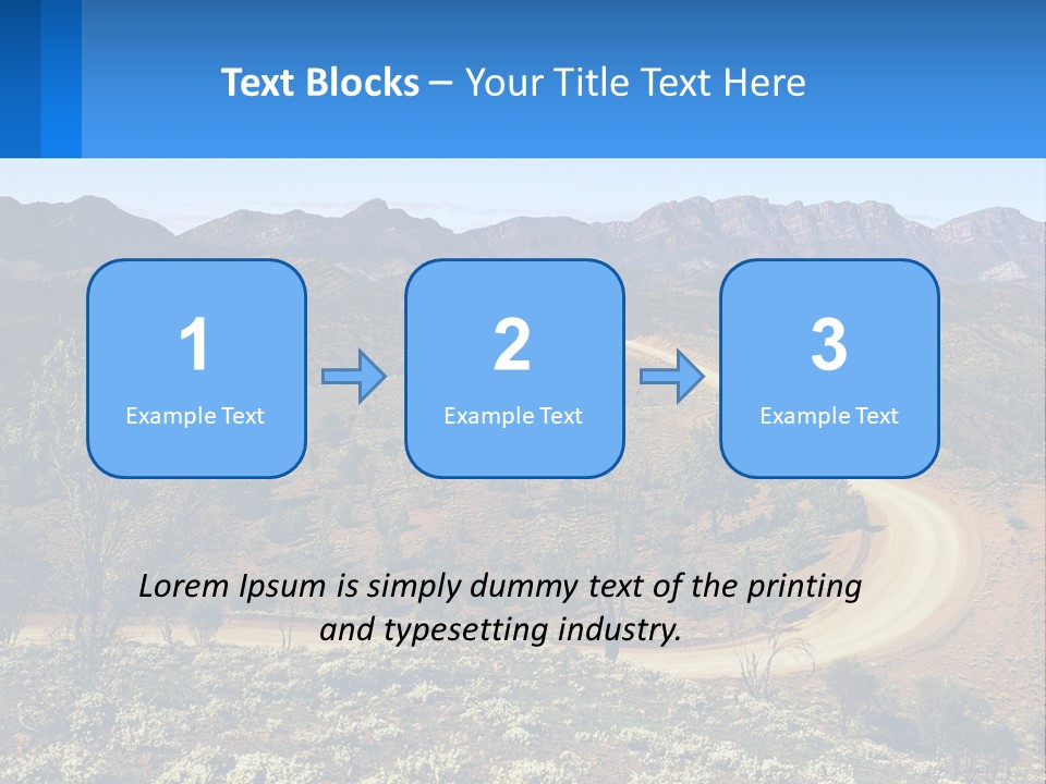 A Dirt Road In The Middle Of A Mountain Range PowerPoint Template
