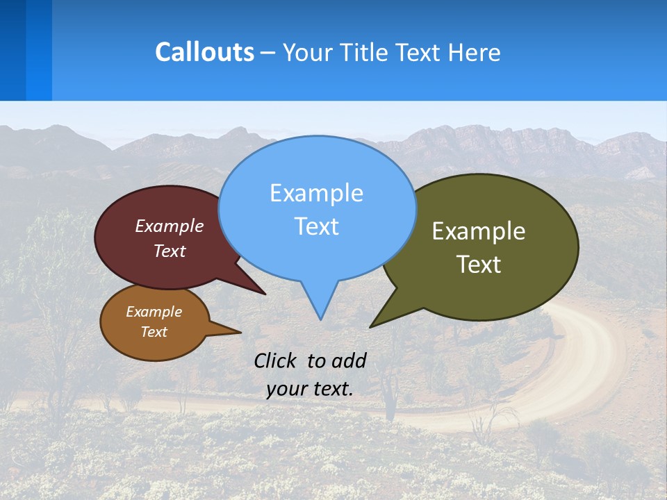 A Dirt Road In The Middle Of A Mountain Range PowerPoint Template