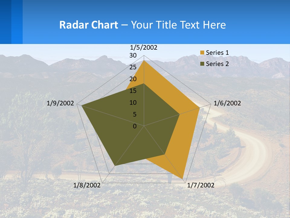 A Dirt Road In The Middle Of A Mountain Range PowerPoint Template