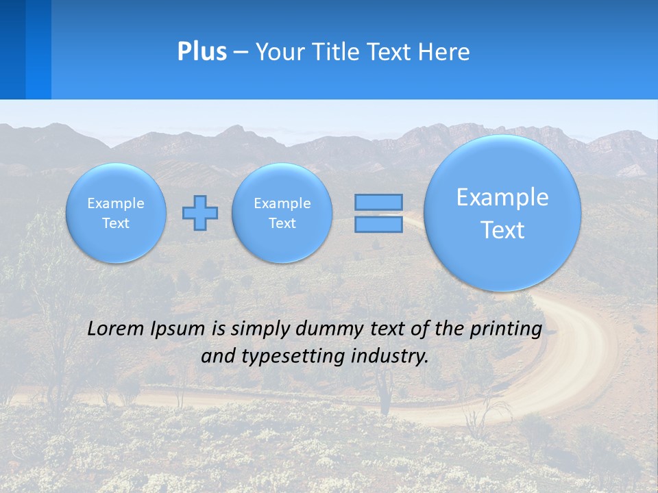 A Dirt Road In The Middle Of A Mountain Range PowerPoint Template