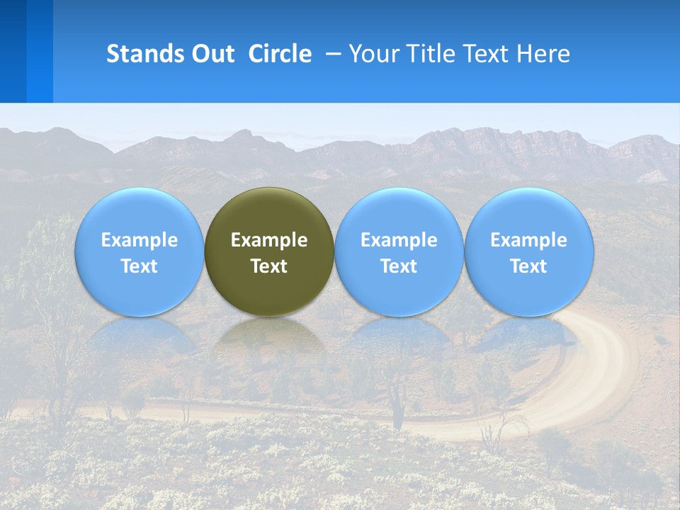 A Dirt Road In The Middle Of A Mountain Range PowerPoint Template