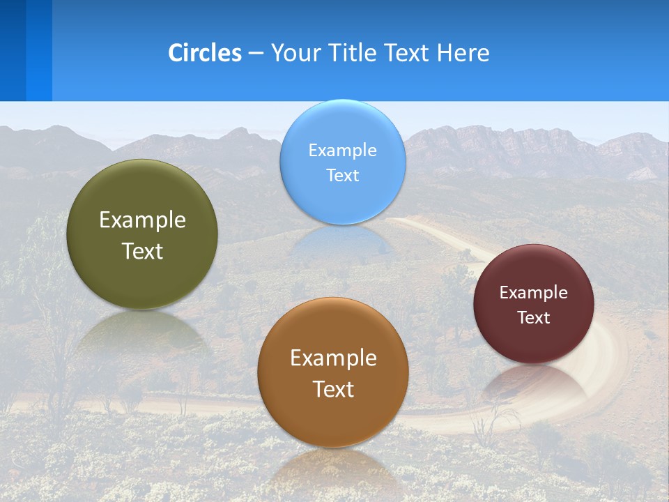 A Dirt Road In The Middle Of A Mountain Range PowerPoint Template