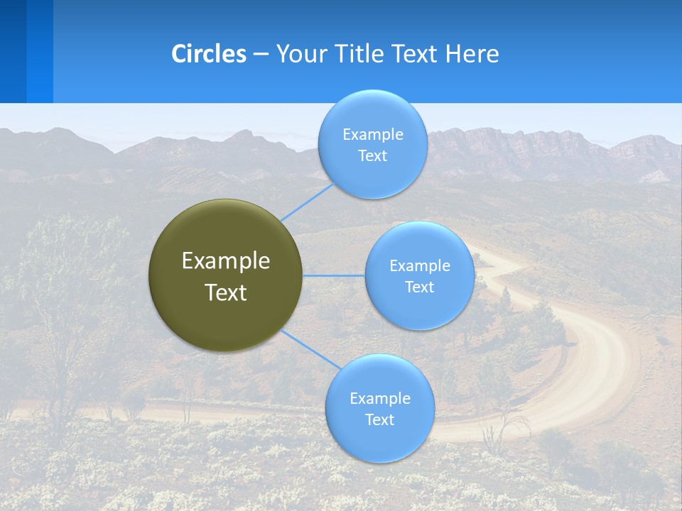 A Dirt Road In The Middle Of A Mountain Range PowerPoint Template