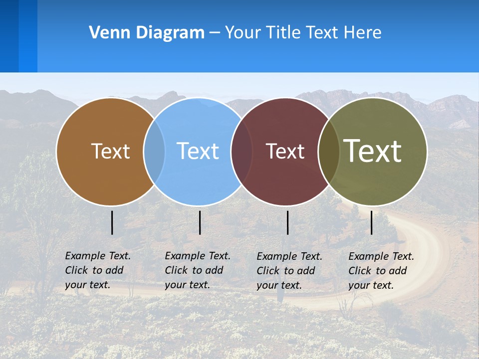 A Dirt Road In The Middle Of A Mountain Range PowerPoint Template