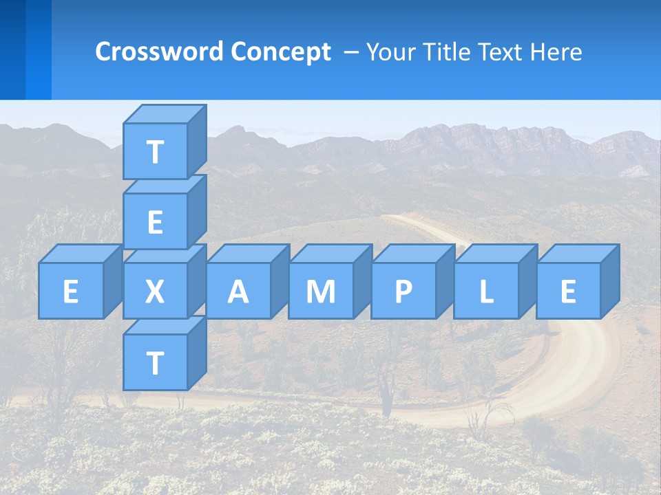 A Dirt Road In The Middle Of A Mountain Range PowerPoint Template