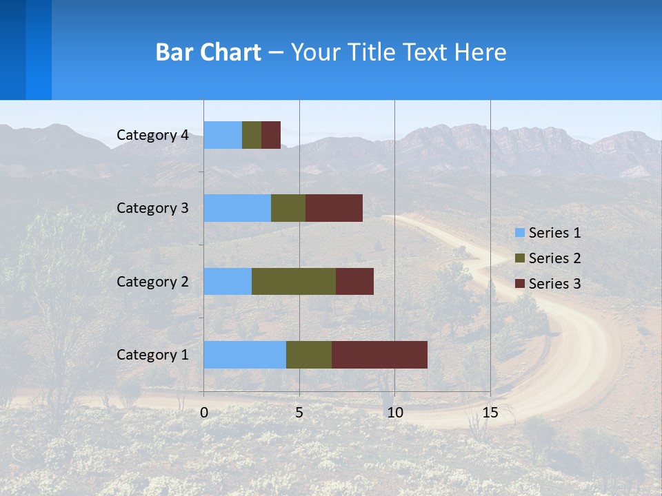 A Dirt Road In The Middle Of A Mountain Range PowerPoint Template