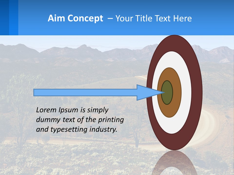 A Dirt Road In The Middle Of A Mountain Range PowerPoint Template