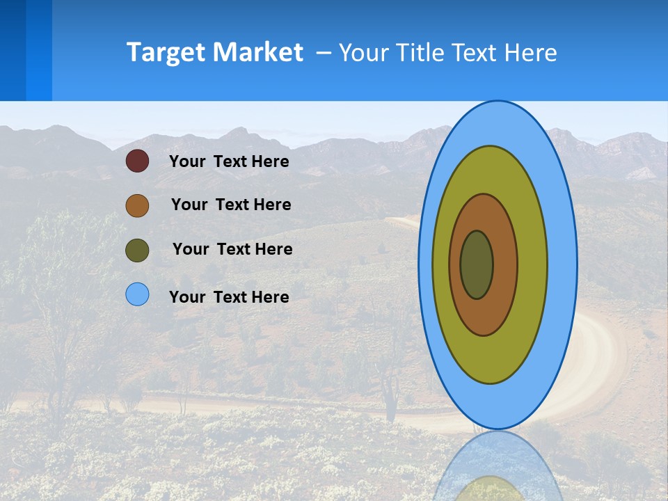 A Dirt Road In The Middle Of A Mountain Range PowerPoint Template