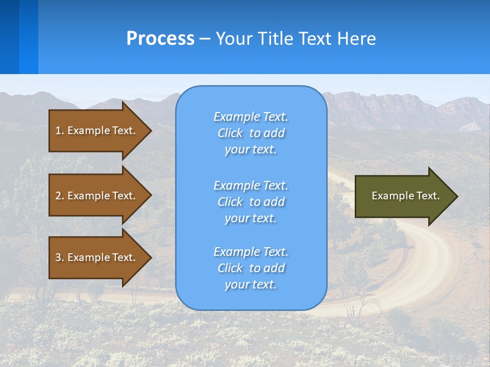 A Dirt Road In The Middle Of A Mountain Range PowerPoint Template