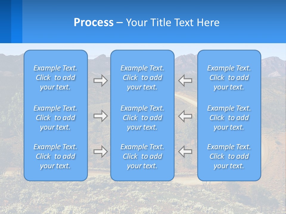 A Dirt Road In The Middle Of A Mountain Range PowerPoint Template