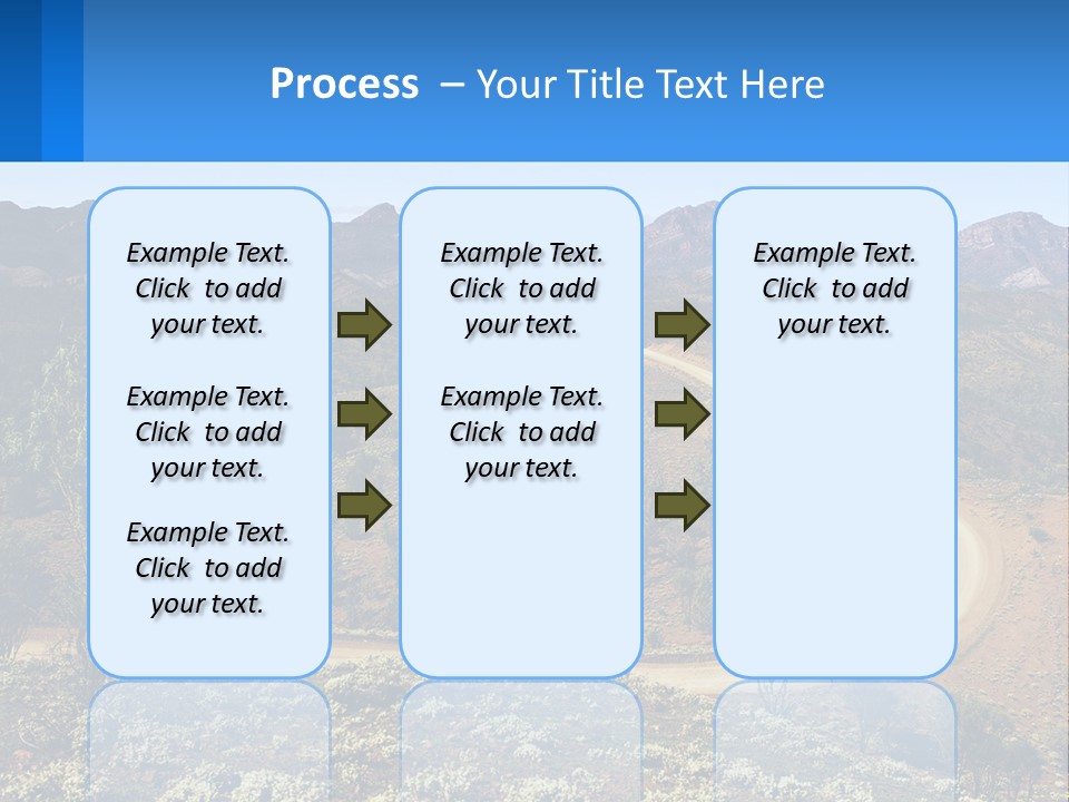 A Dirt Road In The Middle Of A Mountain Range PowerPoint Template