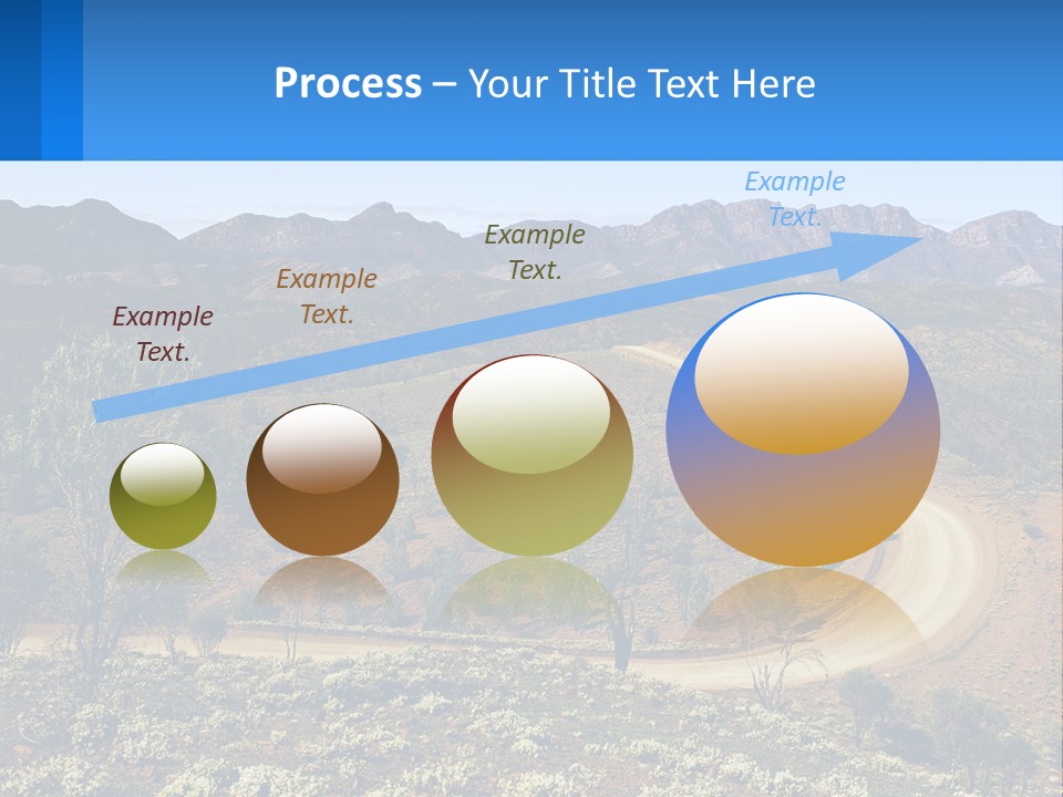 A Dirt Road In The Middle Of A Mountain Range PowerPoint Template