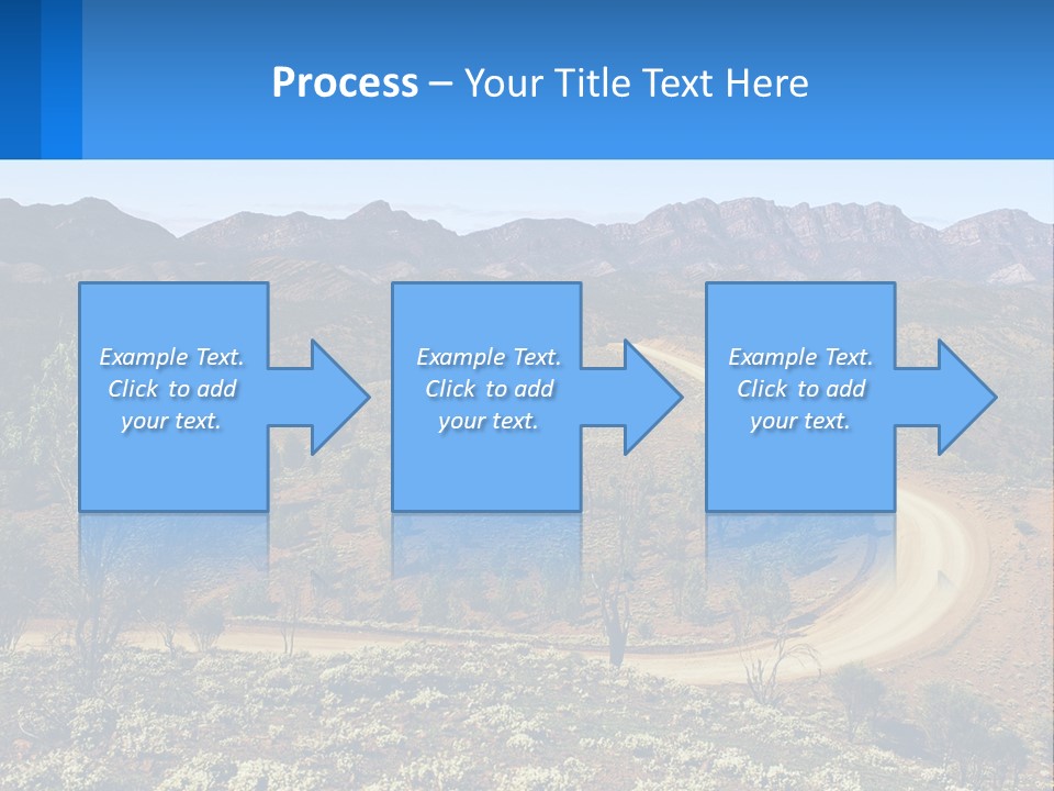 A Dirt Road In The Middle Of A Mountain Range PowerPoint Template