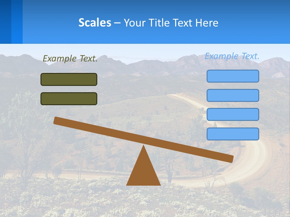 A Dirt Road In The Middle Of A Mountain Range PowerPoint Template