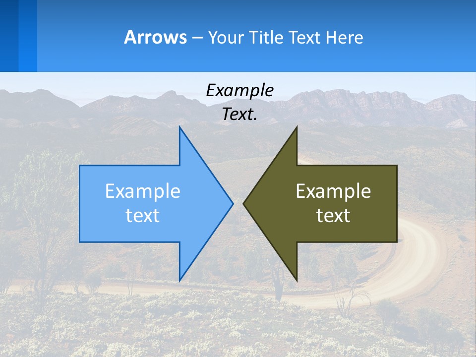 A Dirt Road In The Middle Of A Mountain Range PowerPoint Template