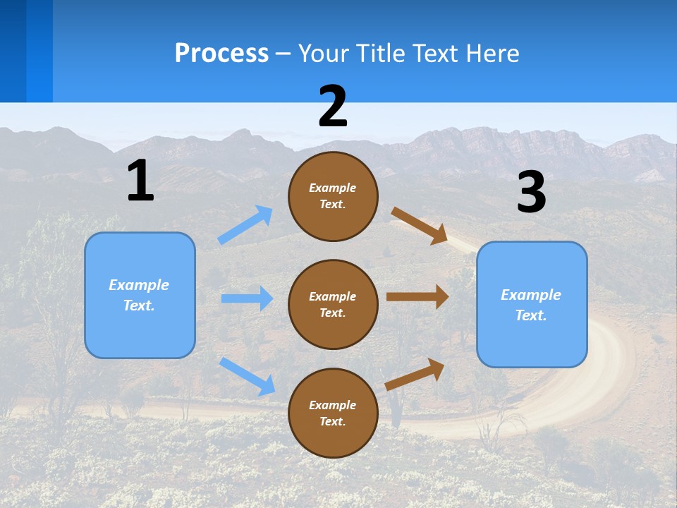 A Dirt Road In The Middle Of A Mountain Range PowerPoint Template